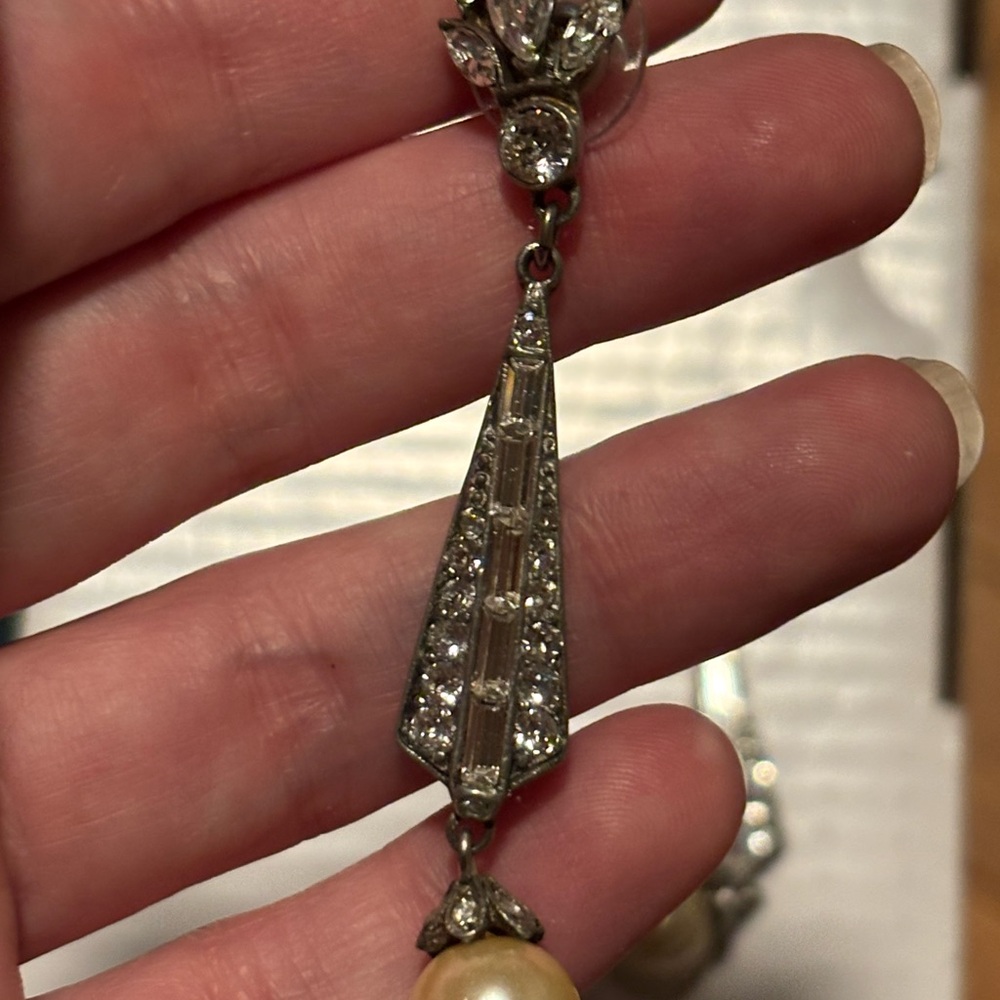 Anthropologie BHLDN Spire Pearl Earrings $200 - Picture 4 of 5